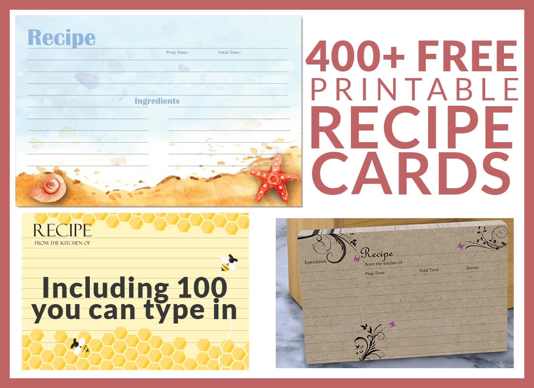 Free Recipe Cards – Cookbook People For Template For Cards To Print Free