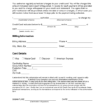 Free Recurring Credit Card Authorization Form – Word | Pdf Pertaining To Credit Card Authorization Form Template Word