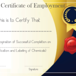 Free Sample Certificate Of Employment Template | Certificate Intended For Good Job Certificate Template