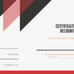 Free Sample Certificate Of Recognition Template Inside Walking Certificate Templates
