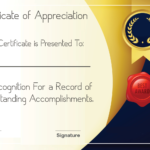 Free Sample Format Of Certificate Of Appreciation Template In Best Employee Award Certificate Templates