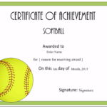 Free Softball Certificate Templates – Customize Online Pertaining To Softball Award Certificate Template