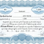 Free Stock Certificate Online Generator With Template For Share Certificate