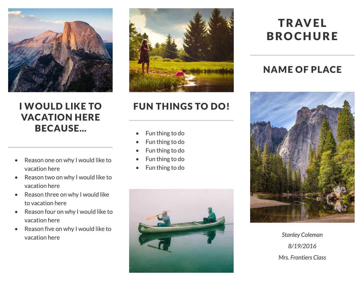 Free Travel Brochure Templates & Examples [8 Free Templates] In Island Brochure Template