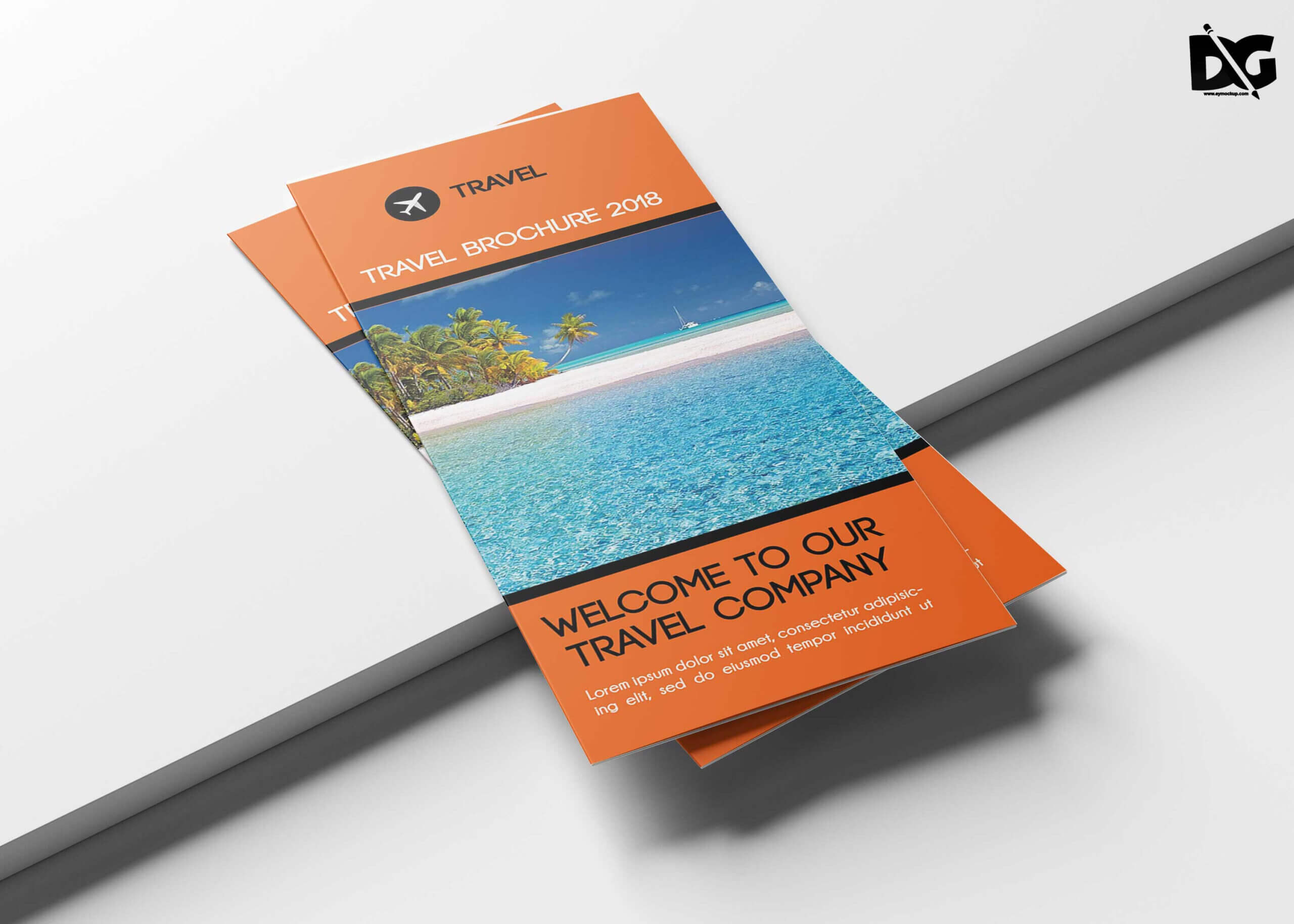 Free Travel Tri Fold Brochure Template | Free Psd Mockup Intended For Welcome Brochure Template