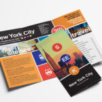 Free Travel Trifold Brochure Template For Photoshop In Travel And Tourism Brochure Templates Free