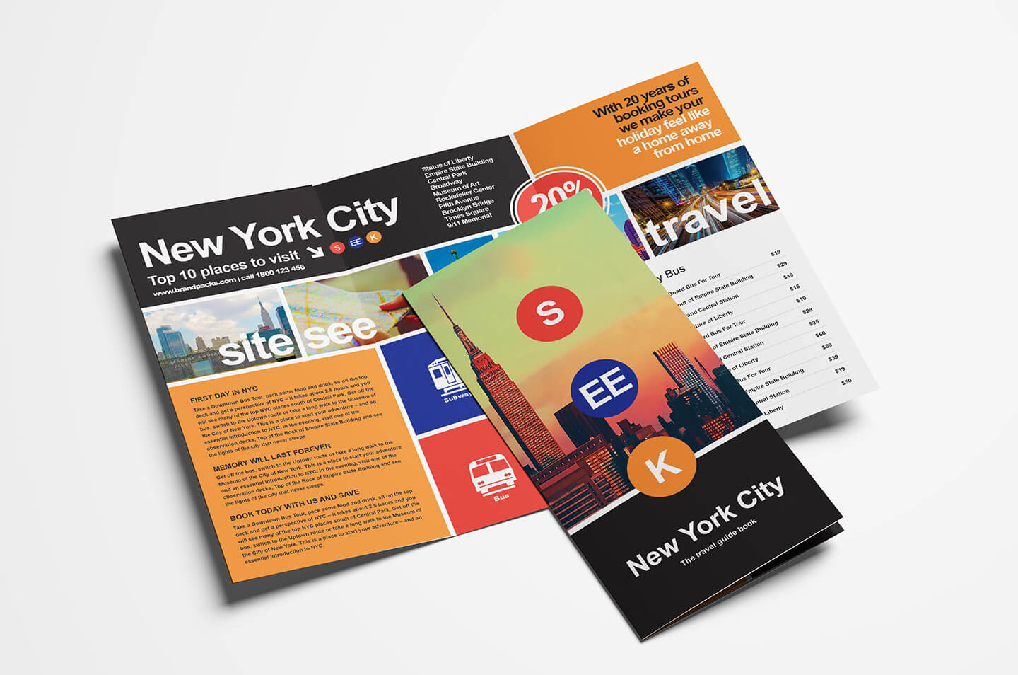 Free Travel Trifold Brochure Template For Photoshop Regarding Online Brochure Template Free