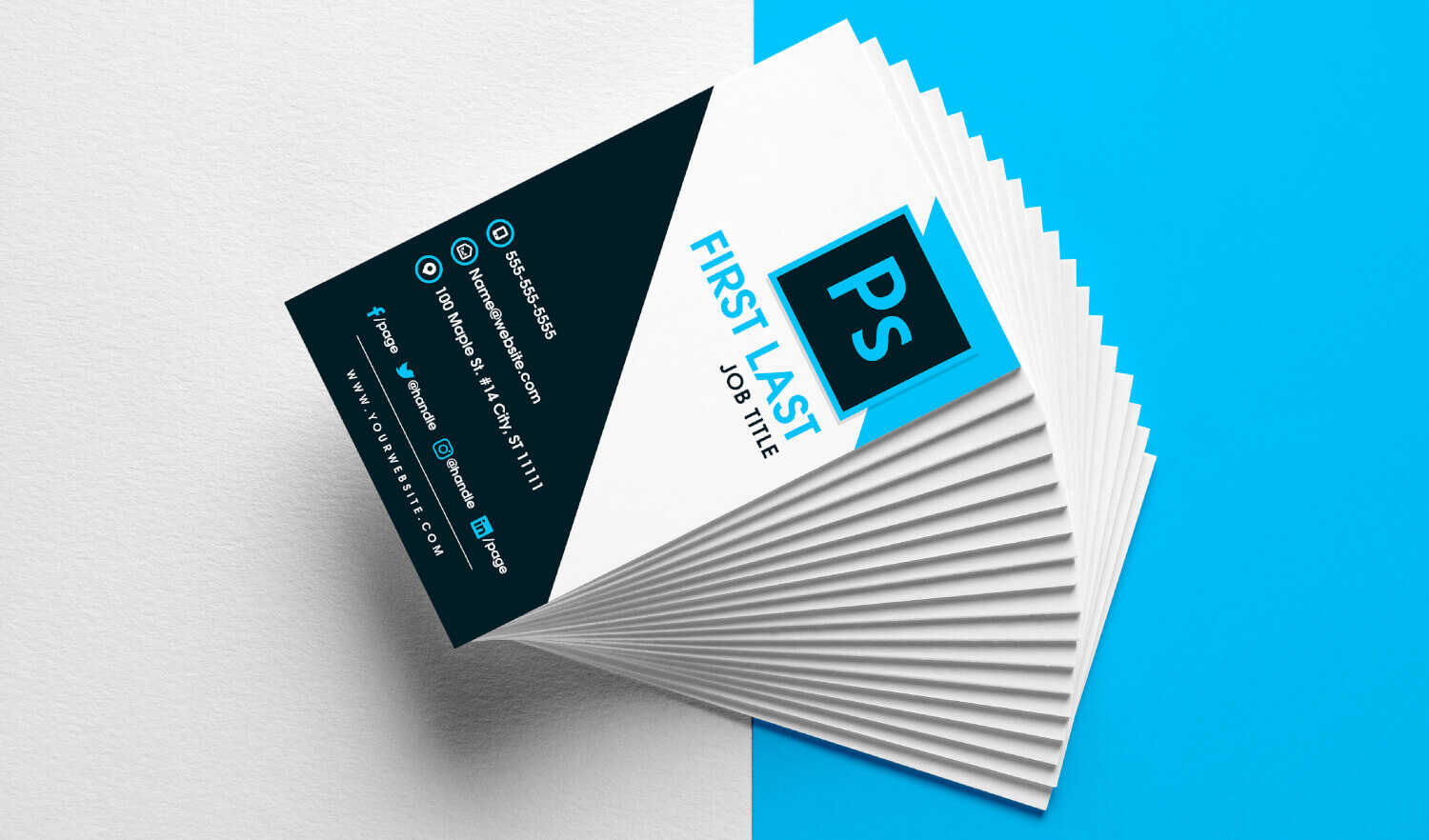 Free Vertical Business Card Template In Psd Format Pertaining To Name Card Design Template Psd