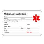 Free Wallet Size Medication Cards | Ahoy Comics Inside Medical Alert Wallet Card Template