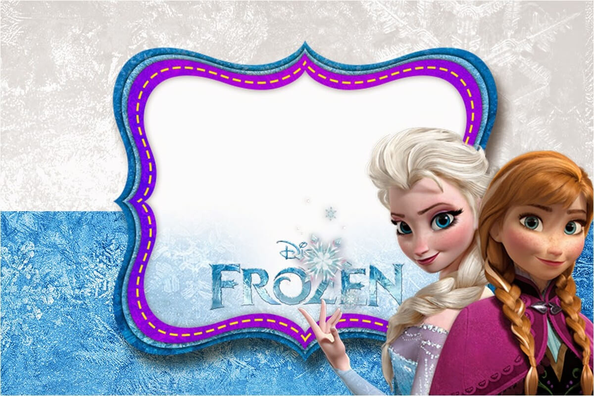 Frozen Birthday Party Invitation Free Printable In Frozen Birthday Card Template