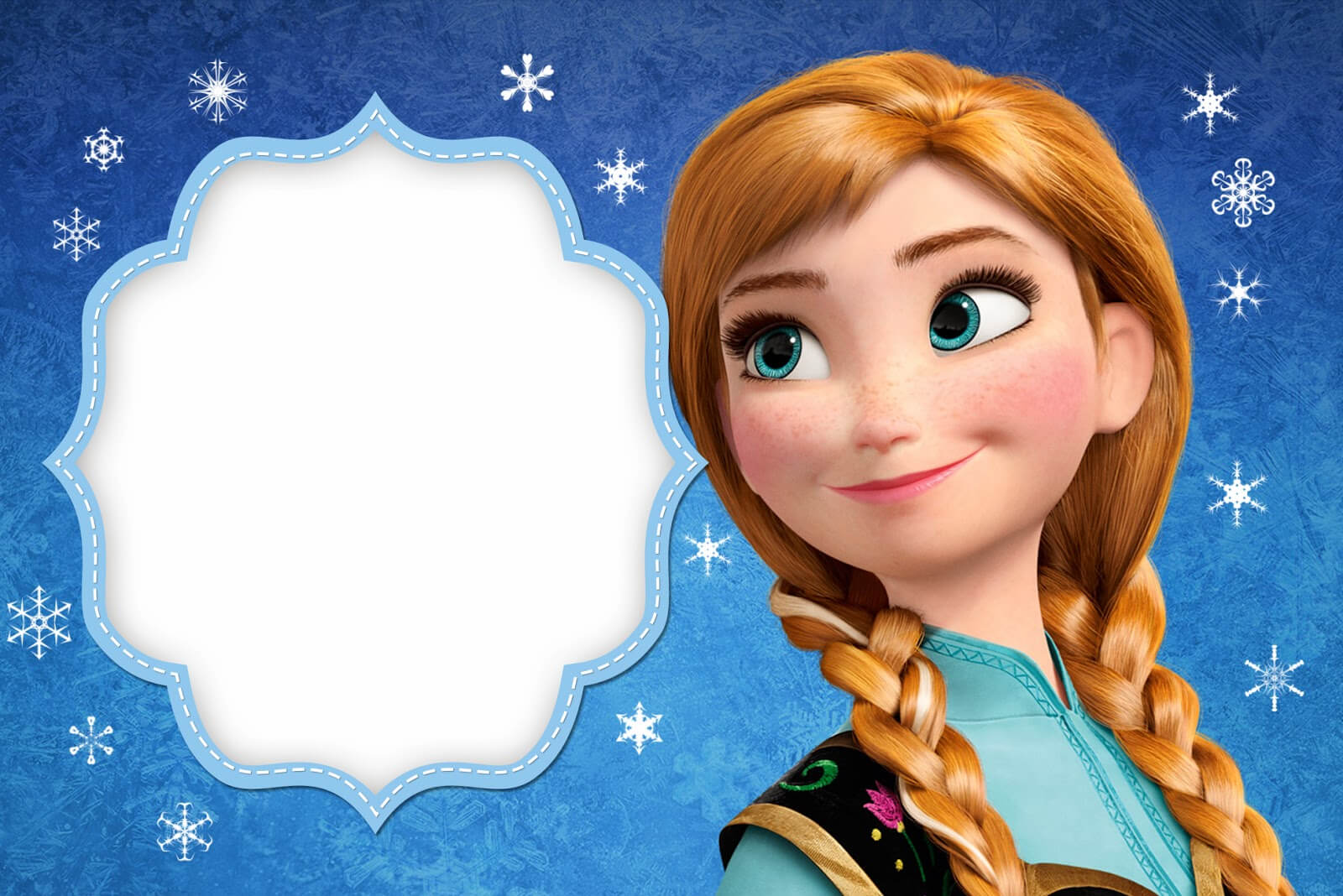 Frozen: Free Printable Cards Or Party Invitations. – Oh My For Frozen Birthday Card Template