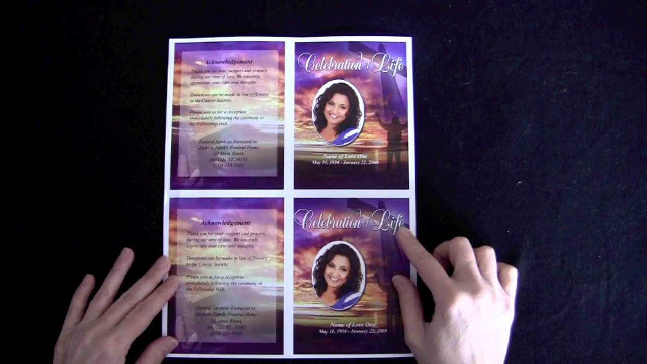 Funeral Memorial Cards – The Funeral Program Site For Remembrance Cards Template Free