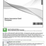Geico Insurance Card Template Pdf – Fill Online, Printable Within Free Fake Auto Insurance Card Template