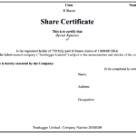 Generating Share Certificates On Capdesk Inside Template Of Share Certificate