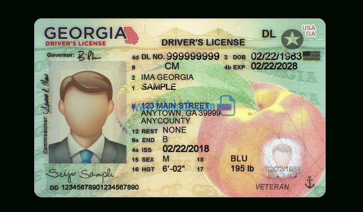 Georgia Driving License Psd Template New Version (V1) Within Georgia Id Card Template