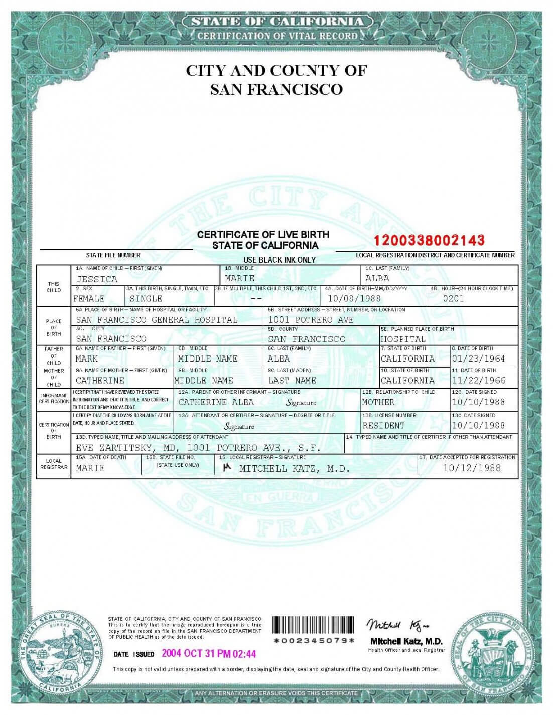 German Birth Certificate Template – Barati.ald2014 With Regard To Editable Birth Certificate Template