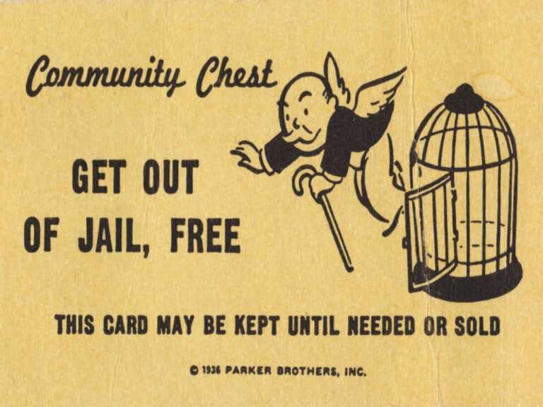 Get Out Of Jail Free Card Template Sample Professional Templates