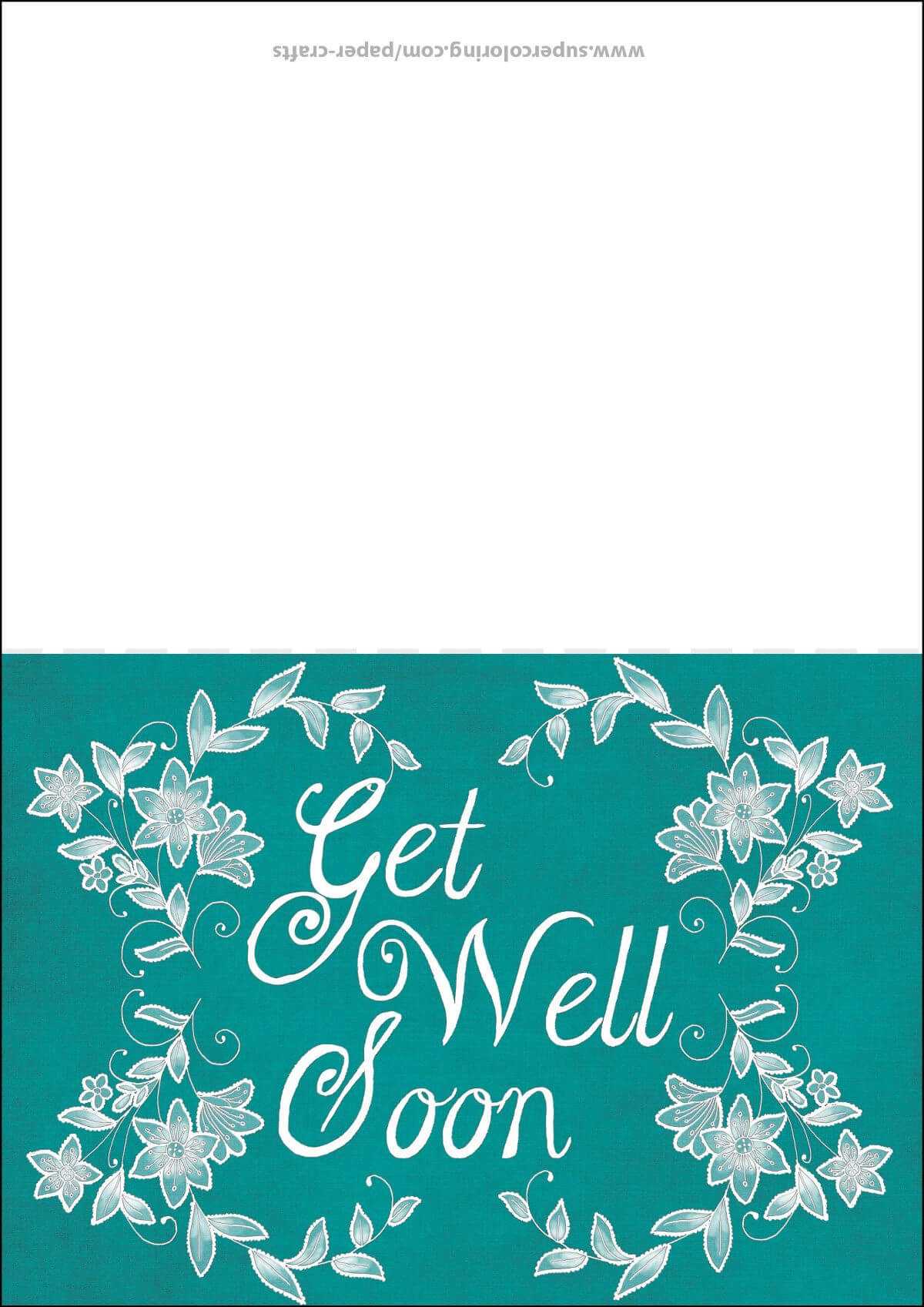 Get Well Soon Card Template | Free Printable Papercraft Within Get Well Soon Card Template