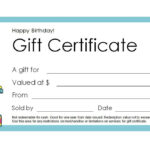 Gift Card Format – Tomope.zaribanks.co Inside Generic Certificate Template