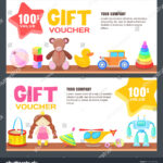 Gift Card Voucher Certificate Coupon Vector Stock Image In Kids Gift Certificate Template