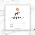 Gift Certificate Template | Free Download Template Design Within Black And White Gift Certificate Template Free