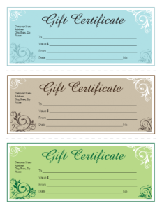 Gift Certificate Template Free Editable | Templates At within Microsoft Gift Certificate Template Free Word
