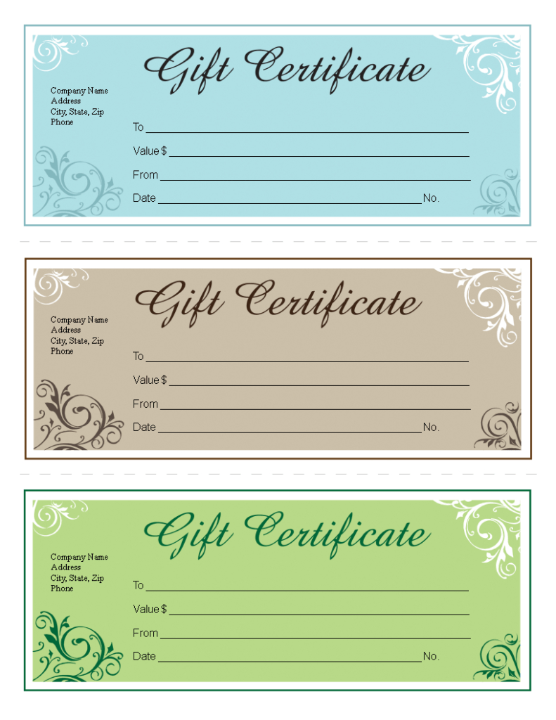christmas gift certificate template free download microsoft word