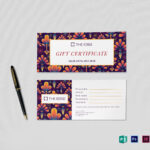 Gift Certificate Template with Publisher Gift Certificate Template