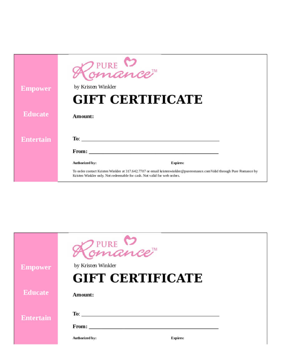 Gift Certificate Template Word – Edit, Fill, Sign Online For Microsoft Gift Certificate Template Free Word