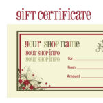 Gift Certificates For Christmas Race Entry Gift Certificates Throughout Christmas Gift Certificate Template Free Download