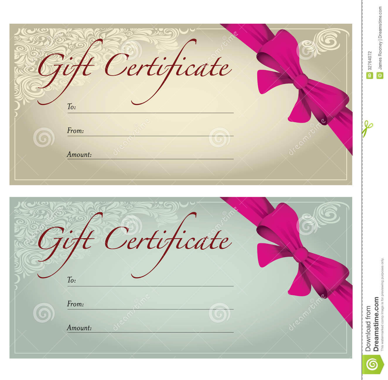 Gift Voucher Stock Illustration. Illustration Of Editable For Free Photography Gift Certificate Template