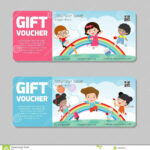 Gift Voucher Template And Modern Pattern. Kids Concept With Regard To Kids Gift Certificate Template