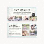 Gift Voucher Template "classic Floral" – Strawberry Kit Within Free Photography Gift Certificate Template