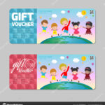 Gift Voucher Template Colorful Pattern Cute Gift Voucher With Regard To Kids Gift Certificate Template