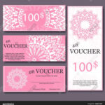 Gift Voucher Template Vector & Photo (Free Trial) | Bigstock Intended For Magazine Subscription Gift Certificate Template