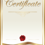 Gold And White Certificate, Template Academic Certificate Inside Free Art Certificate Templates