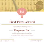 Gold First Prize Award Certificate Template Inside First Place Award Certificate Template