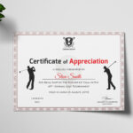 Golf Appreciation Certificate Template Regarding Walking Certificate Templates