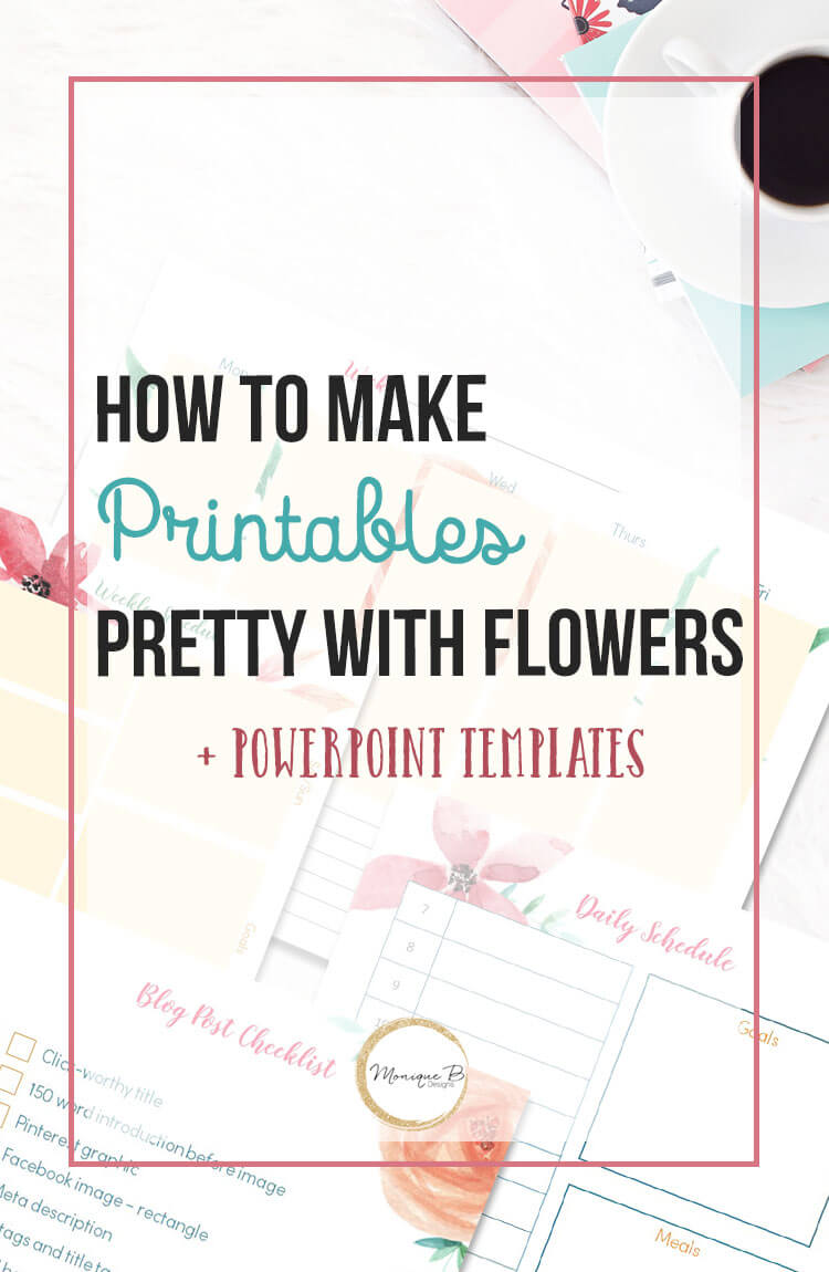 Gorgeous Floral Blog Planner And The Powerpoint Templates Throughout Pretty Powerpoint Templates
