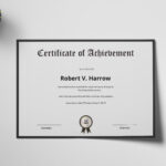 Graduation Achievement Certificate Template With Graduation Certificate Template Word