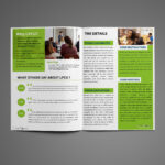 Graduation Bi Fold Brochure Design Template – 99Effects Throughout 4 Fold Brochure Template Word
