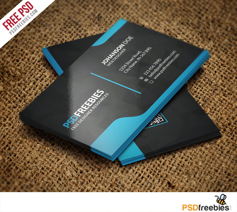 Graphic Designer Business Card Template Free Psd For Visiting Card Templates Download