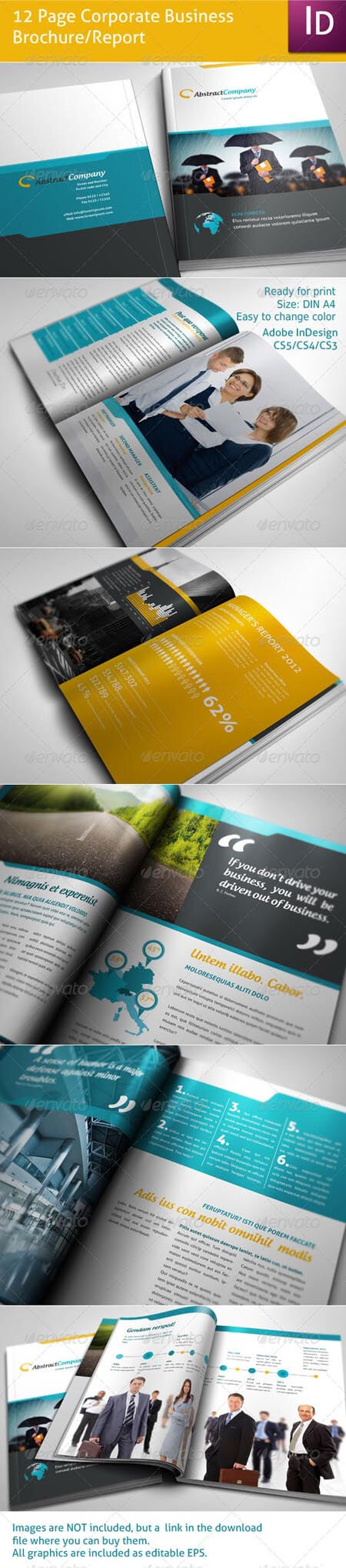 Graphicriver 12 Page Business Brochure Template » Photoshop With Regard To 12 Page Brochure Template