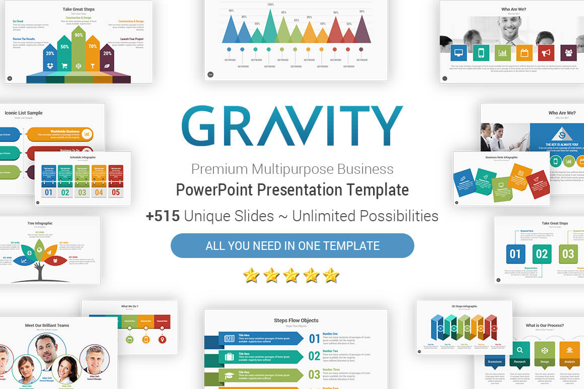 Gravity Cool Powerpoint Presentation Template – Yekpix Regarding What Is A Template In Powerpoint