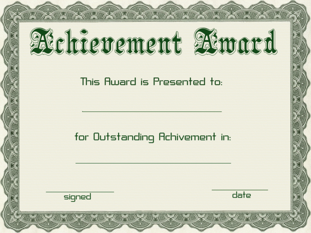 Green High Resolution Award Certificate Template Within High Resolution