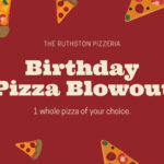 Green Illustrated Pizza Birthday Gift Certificate For Pizza Gift Certificate Template