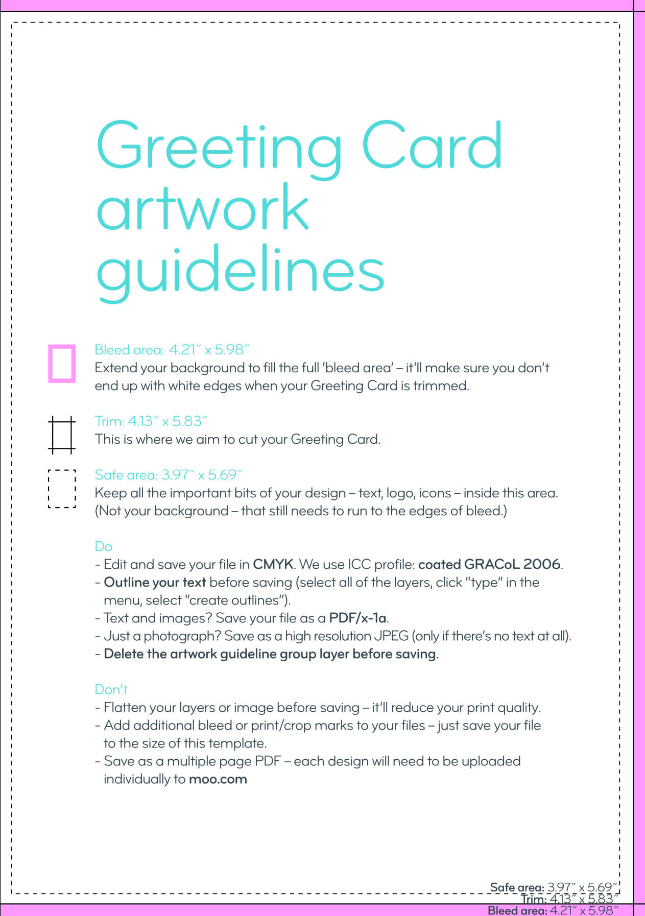 Greeting Card Design Guidelines Inside Birthday Card Indesign Template