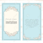 Greeting Card Template Floral Background. Design Stationery Set.. In Greeting Card Layout Templates