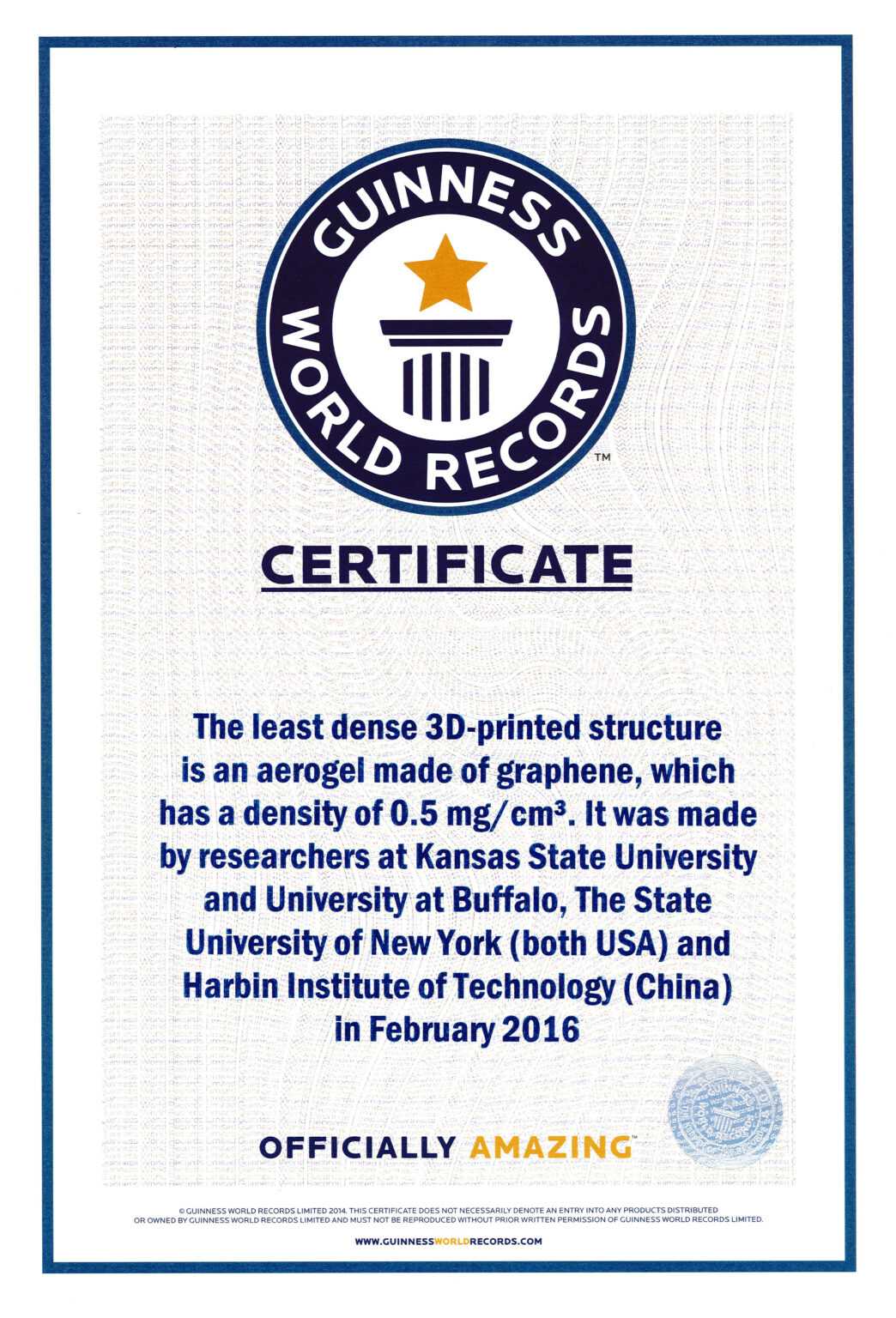 Guinness World Record Certificate Template Sample Professional Templates