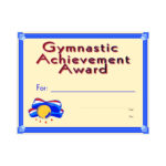 Gymnastic Achievement Award Certificate Pertaining To Gymnastics Certificate Template